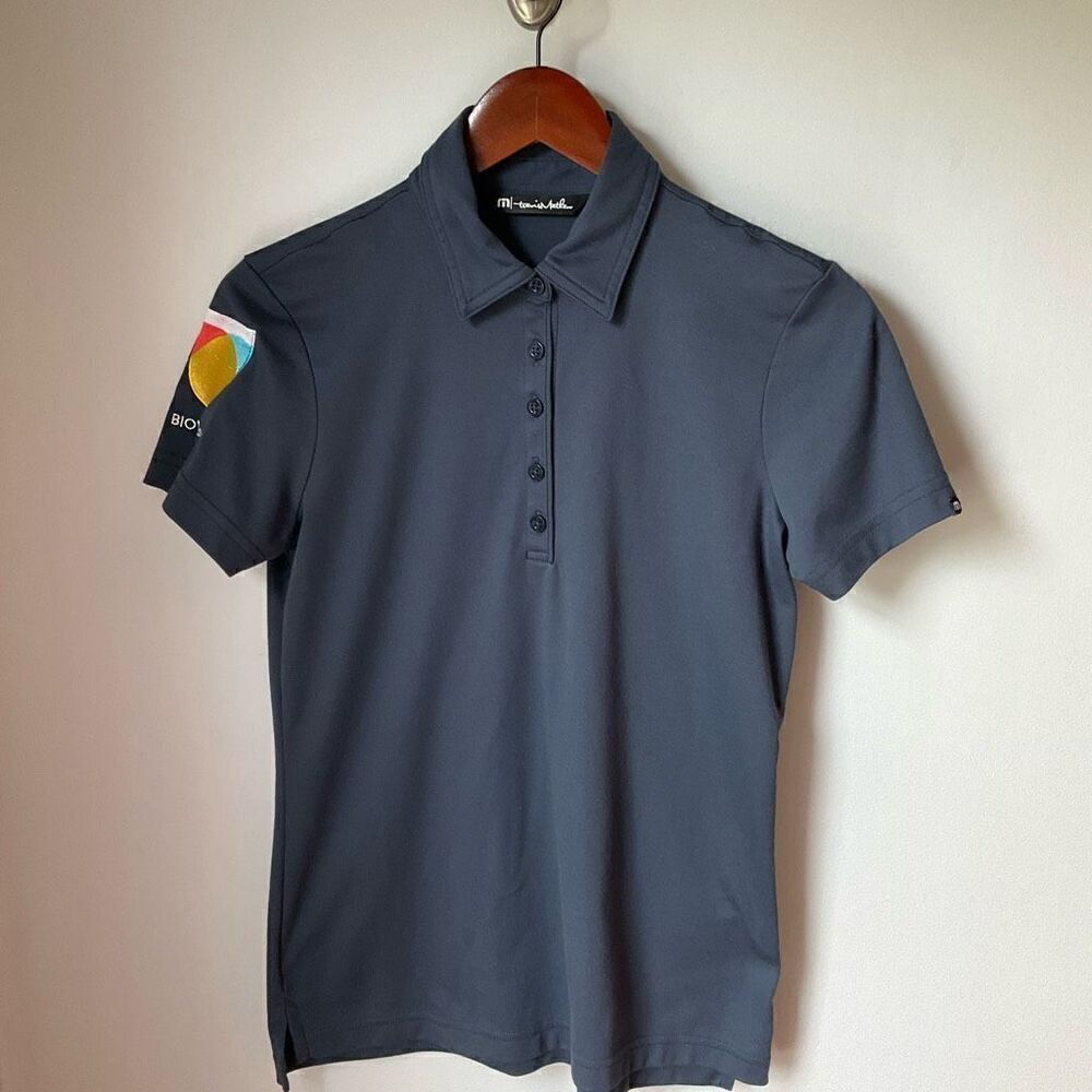 Travis Mathew Polo Golf Shirt, Small. Blue